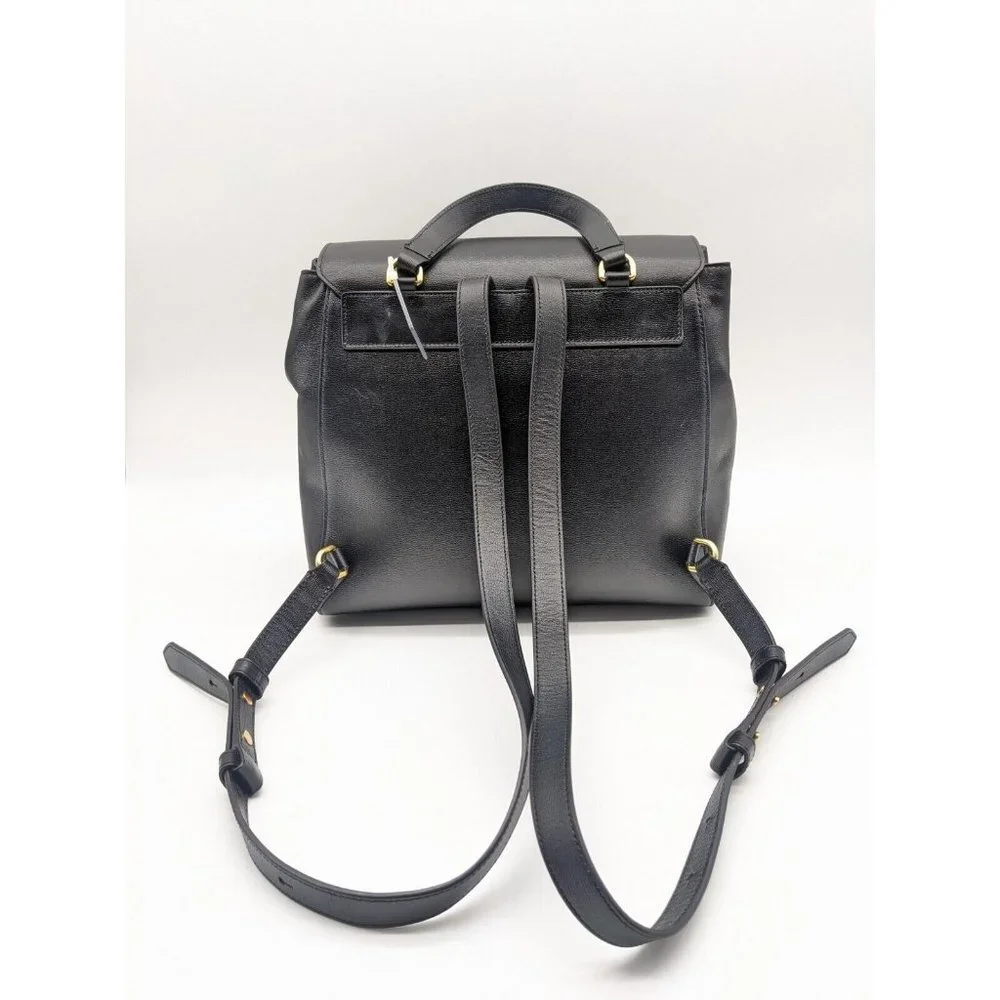 KATE SPADE NY Katy textured leather medium  backpack- BLACK